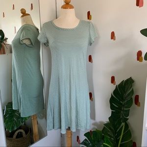 BRAND NEW W/TAGS Comfortable Striped Tee-Shirt Dress